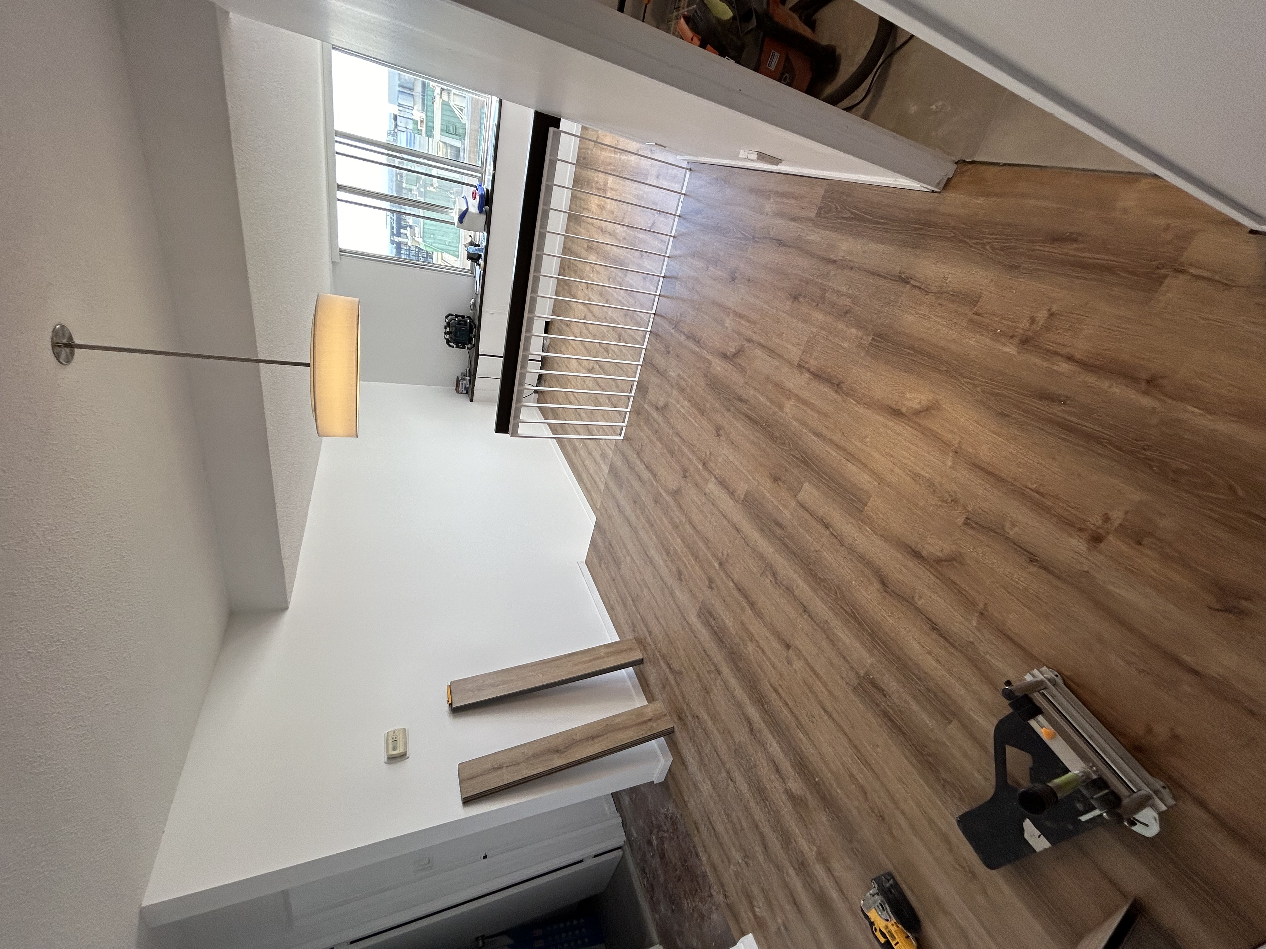 Plancher Époxy métallisé gris